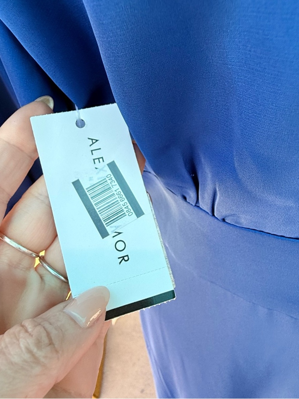 Alexia Admor Royal Blue V-Neck Midi Dress - Picture 10 of 15